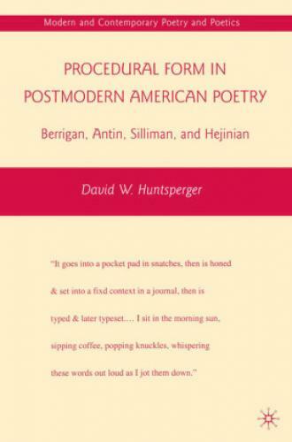Thumbnail - Procedural Form In Postmodern American Poetry Berrigan, Antin,