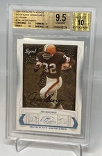 Jim Brown 2009 Donruss Significant Signatures PLATINUM Auto /15 BGS 9.5/10 POP 3