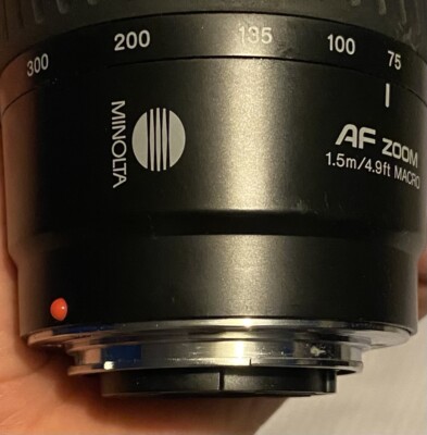 Minolta AF Zoom 75-300mm 1:4.5(32)-5.6 Lens | eBay