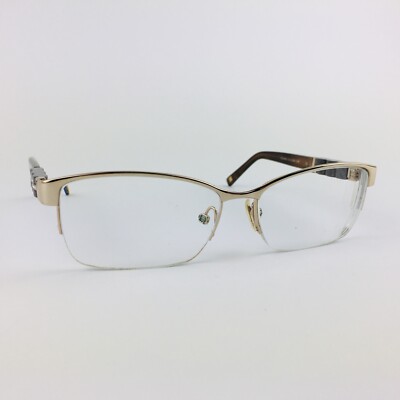ESCADA Brille GOLD HALBRANDLOS Brillengestell MOD: VES846S COL.0300