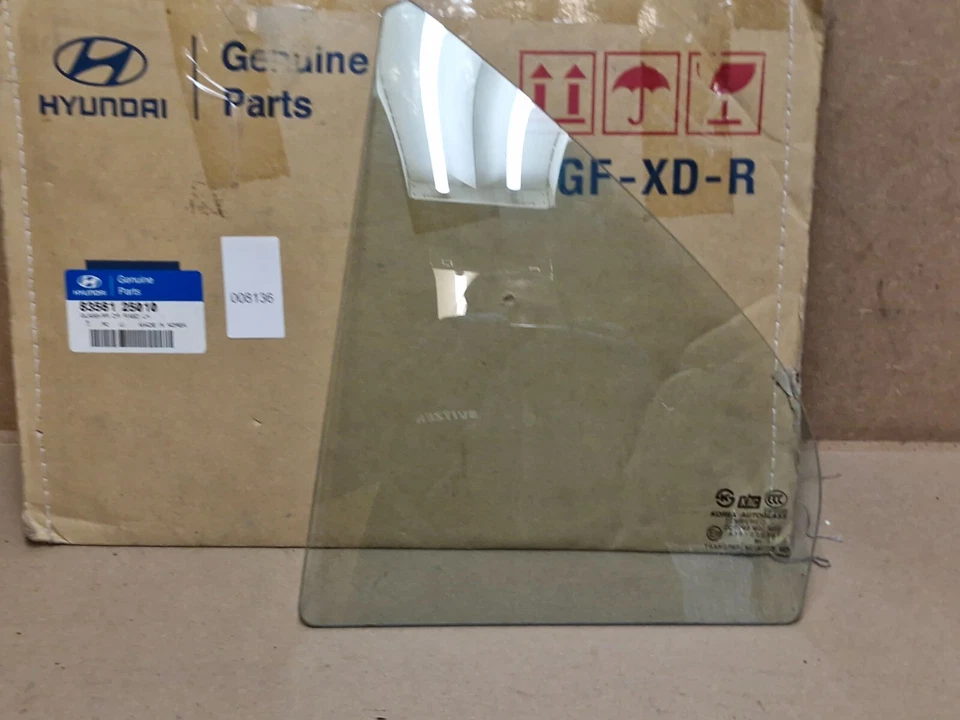 Hyundai Accent Left Door Rear Fixed Glass 2000-2005 8356125010 Genuine NEW OEM - Image 3 of 4