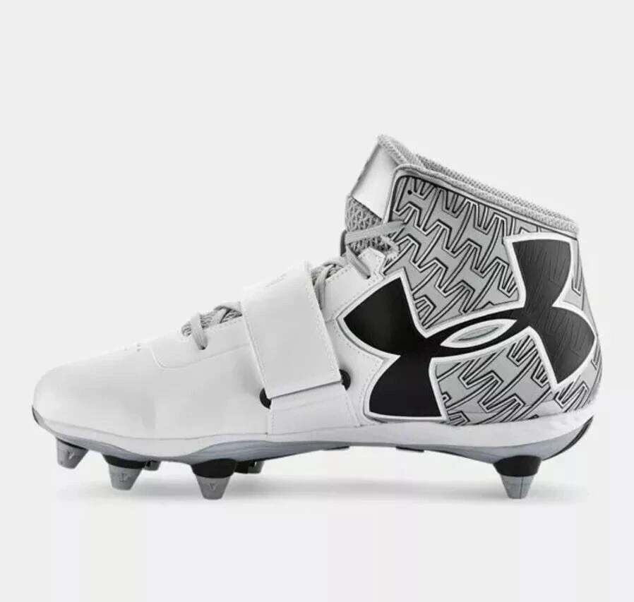 Under Armour UA C1N Mid MC 1264317 Can Newton Football Cleat Men s 10.5 White