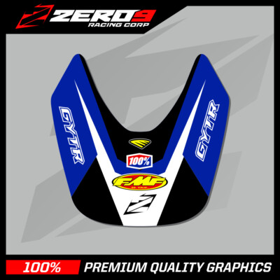 Zeronine MX Front Fender Decal – Fits Yamaha YZ 125/250 & YZF 2000-2005 – Titanium Motocross Graphic