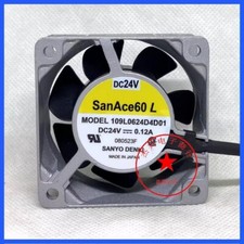 SANYO 109L0624D4D01 DC24V 0.12A 60 60 25MM Aluminum Frame Cooling Fan