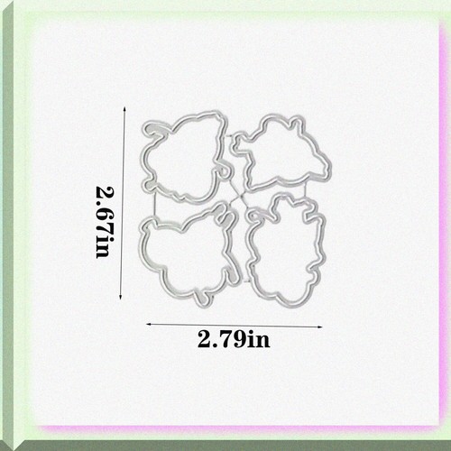 Happy Bee Day Clear Stamps & Metal Cutting Dies Set for Scrapbooking & DIY Card - Picture 3 of 7
