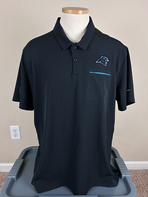 Nike Dri Fit Carolina Panthers Team Issued Polo Shirt Men’s Size XL
