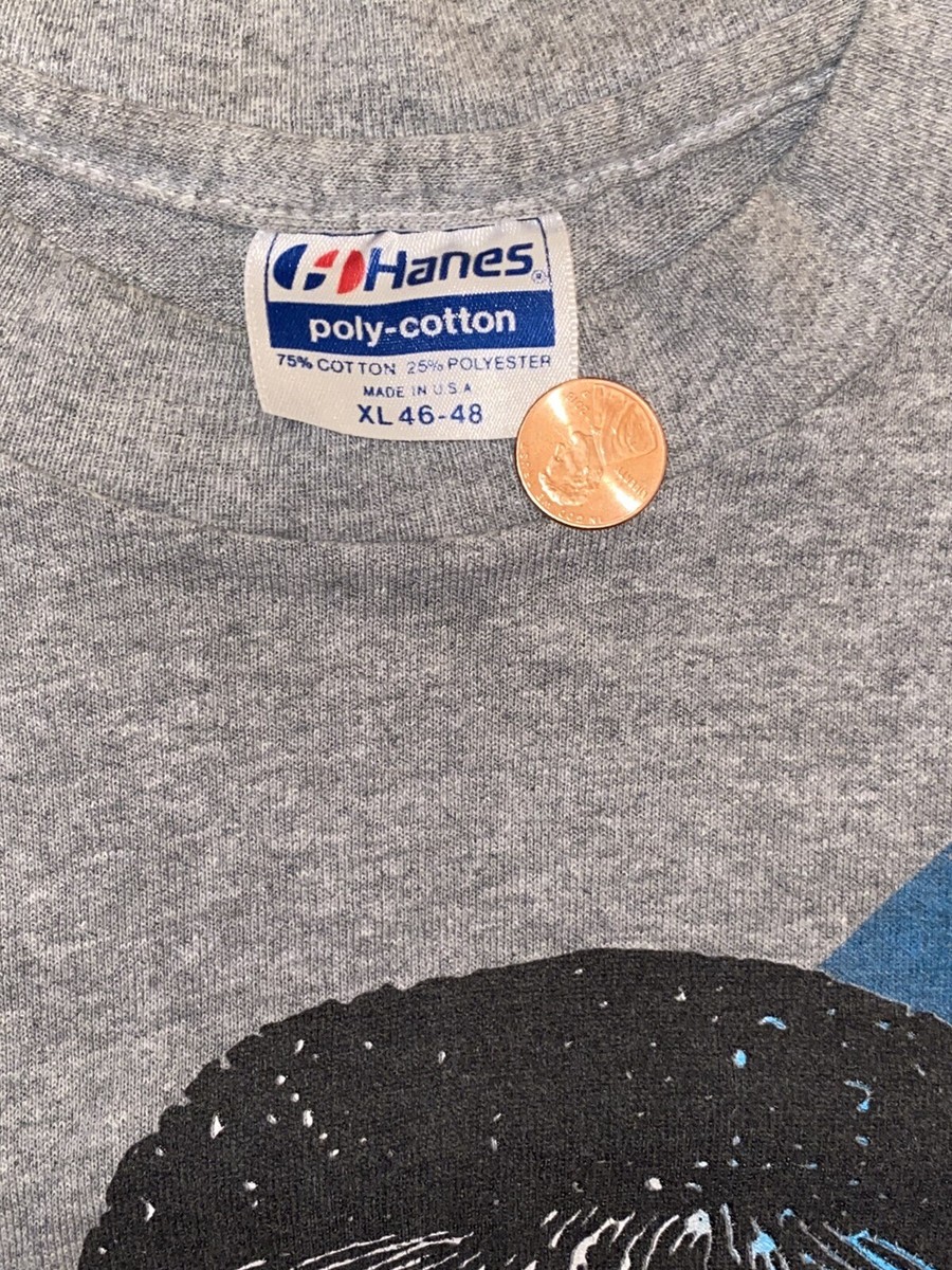 Vintage 80s Les Miserables Tee L/XL Grey Made in USA Broadway