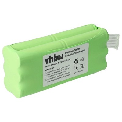 Akku für Pyle PUCRC26B.9 Pure 800mAh 14,4V
