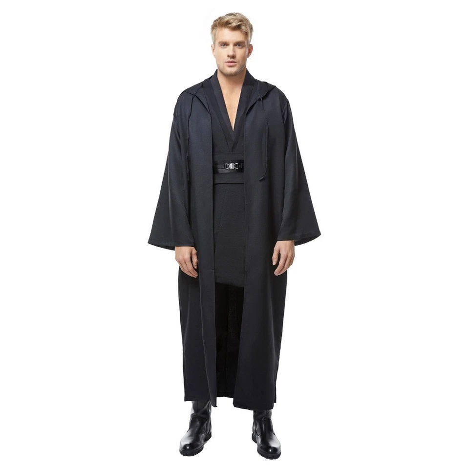 Traje fantasia cosplay Star Sith Anakin Skywalker Darth Maul preto - Imagem 2 de 4