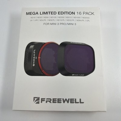 Freewell 16 Pack Mega ND, ND/PL, CPL, UV, Snow Mist 1/4, Light Pollution Filters