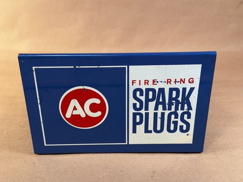 Vintage AC Spark Plug Metal Wall Store Display Advertisement Gas & Oil Fire Ring - Picture 2 of 14