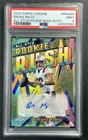 DRAKE MAYE PSA 9 2024 TOPPS CHROME #RRA-DM ALL-ETCH ROOKIE RUSH AUTO RC 1580