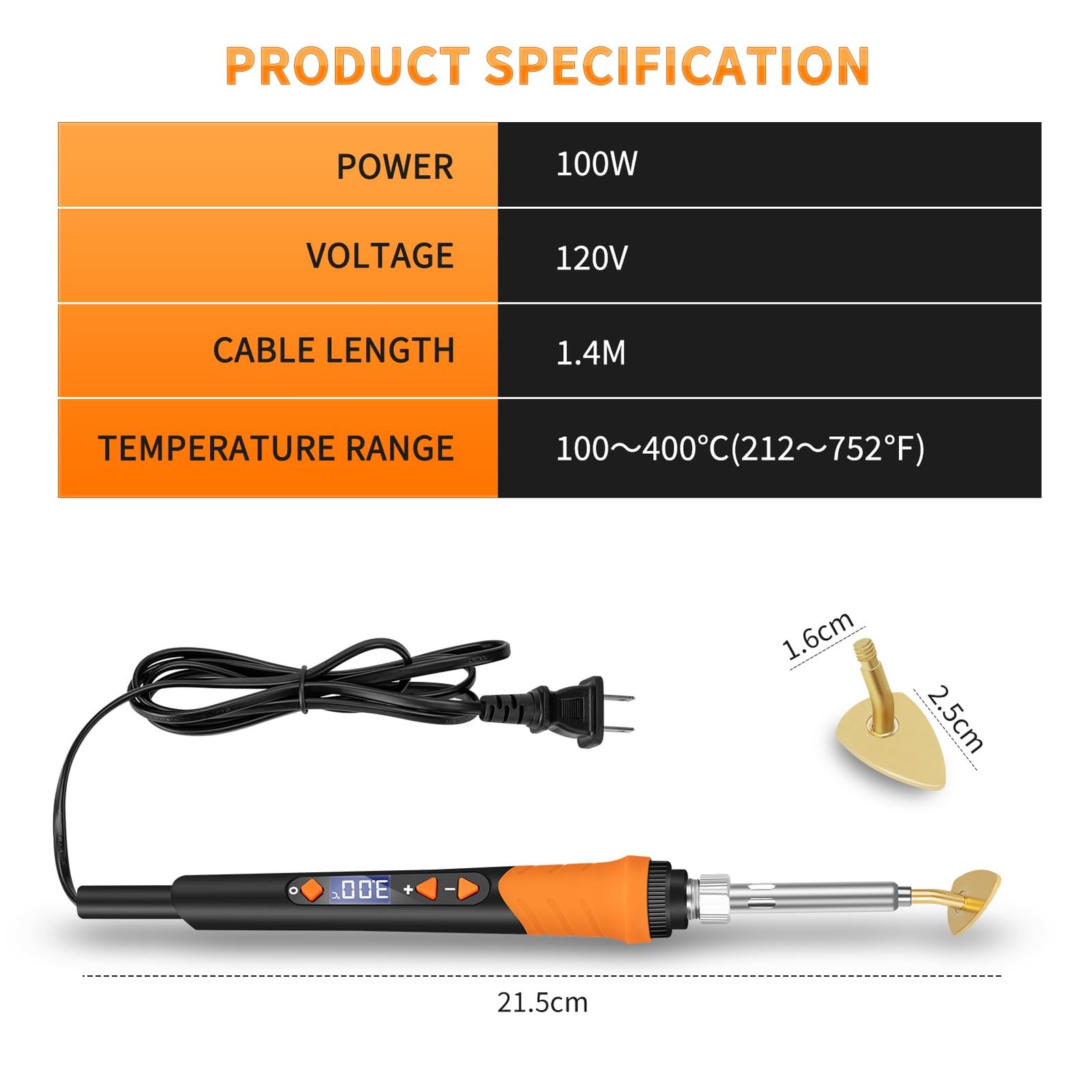 K KERNOWO Mini Iron for Crafts, 120W Small Tiny Iron for Crafts, Digital Disp...