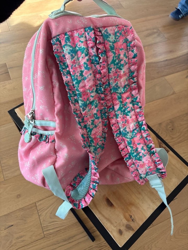 SweetHoney Pink Floral Ruffle Ridley Backpack | eBay