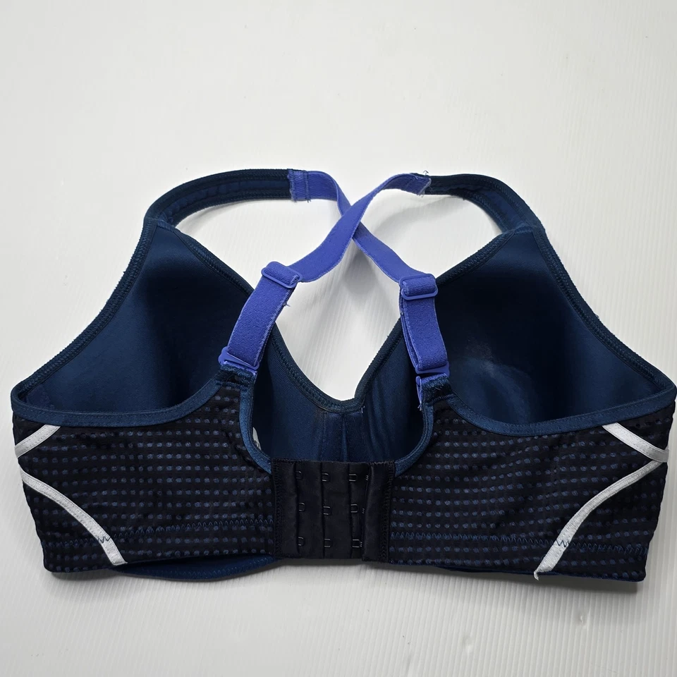 Sujetador deportivo con aros Berlei Electrify para dama talla 14D color náutico Foto 2 de 4