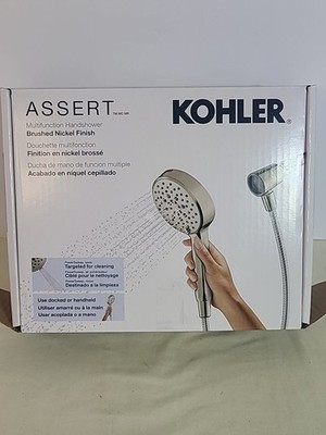 Kohler Assert Multifunction Hand Shower Head Wand Brush Nickel R38755-G-BN G6B1