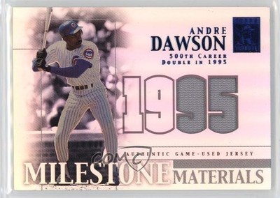 2002 Topps Tribute Milestone Materials Seasons 47/95 Andre Dawson HOF 7xr