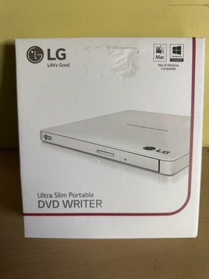 LG - GP65NW60 - 8X Ultra Slim Portable DVD+/-RW External Drive USB 2.0 - White