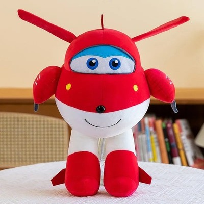 Super Wings Jett Dizzy Plush Toy Soft Stuffed Doll Cuddle Pillow Birthday Gift