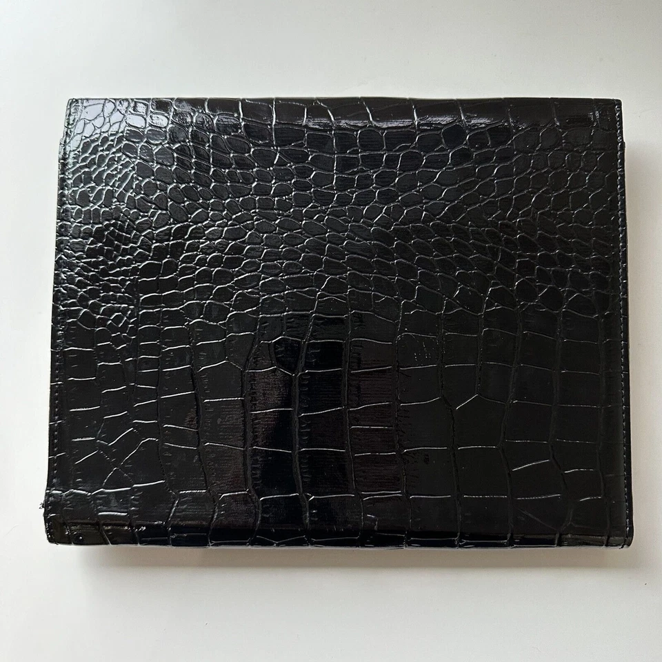 Disney Parks Black Mickey Alligator Croc Embossed Tablet Ipad Case Clutch - Image 4 of 4