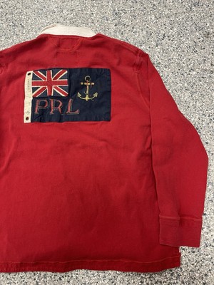 Polo Ralph Lauren XXL Shirt Rugby UK British Flag England VTG