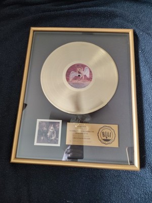 RIAA Certified Led Zeppelin Gold Record In Through The Out Door Genuine.