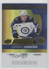 2021 Credentials 2020-21 Debut Ticket Access Yellow /249 Jansen Harkins #77 lk8