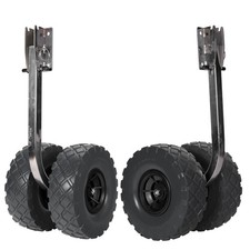 BRIS Stainless Steel Boat Transom Launching Wheel Double Wheels