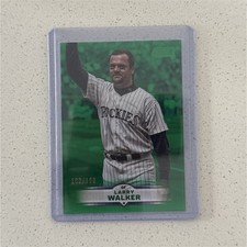 Topps 2025 Stadium Club Larry Walker #36 Green Parallel /199 Colorado Rockies