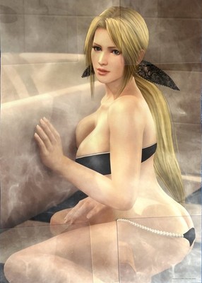 DEAD OR ALIVE Xtreme 3 Helena Douglas Bath Poster MIJ Japanese