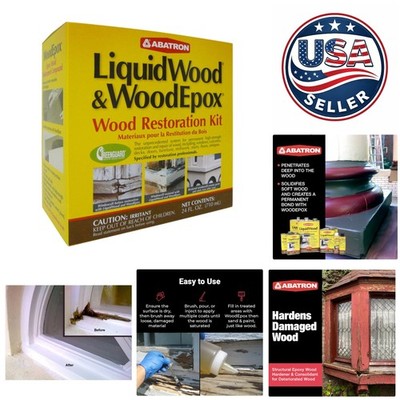 Effortless Wood Restoration Kit 24 Oz - No Shrinkage, Solvent-Free Solutions