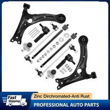 10pc For 2009-2013 Toyota Corolla Front Lower Control Arm Sway Bar Tie Rod End