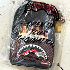 *NEW* SPRAYGROUND Bag Of Money On Fire Backpack BLACK (B7675) 👍