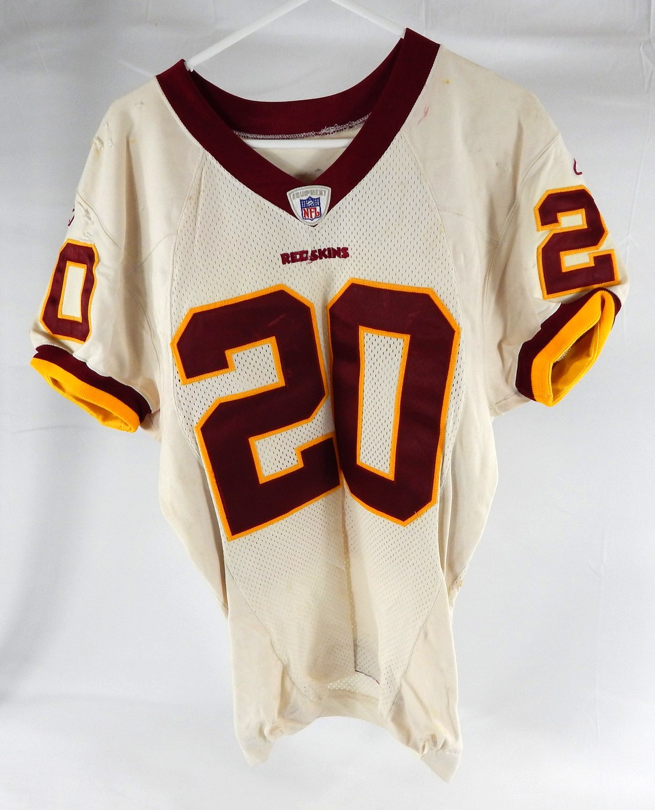 2005 Washington Redskins Preston Prioleau #20 Game Used White Jersey 44 0489