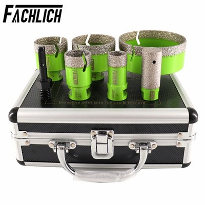 7pcs/set Diamond Drilling Bit Cutter Hole Saw Ceramic Mrable Stone Angle Grinder