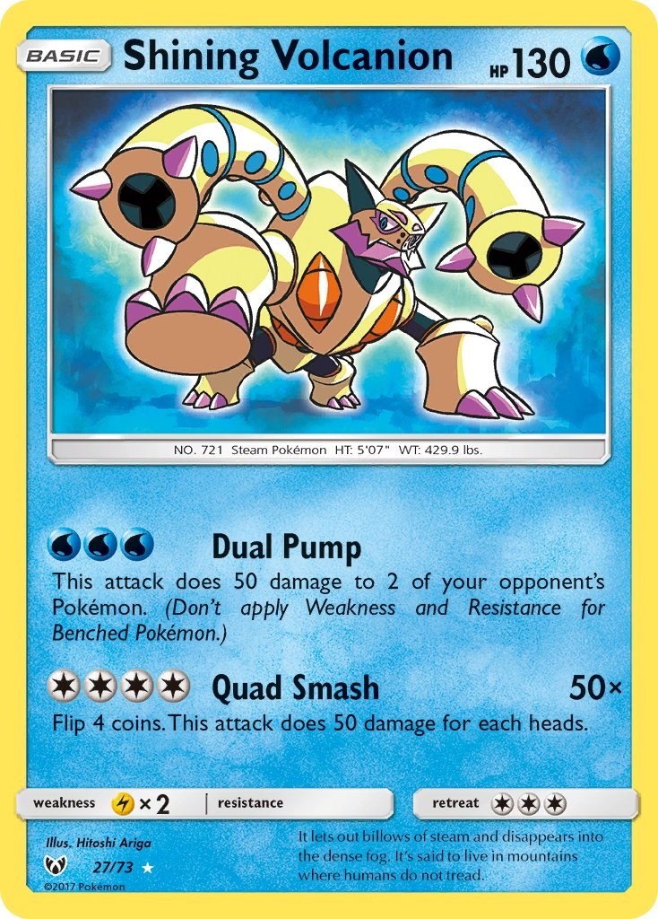 Shining Volcanion Holofoil [SHL - 27/73] Pokemon LP