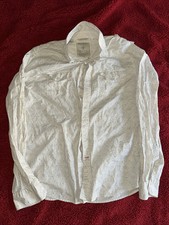 GUESS Dress Shirt Button-Up - Adult XL Luxury Designer Longsleeve Shirt Tan