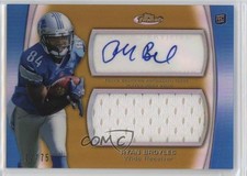 2012 Topps Finest Jumbo Relic Gold Refractor 11/75 Ryan Broyles #AJR-RB Auto 4f5
