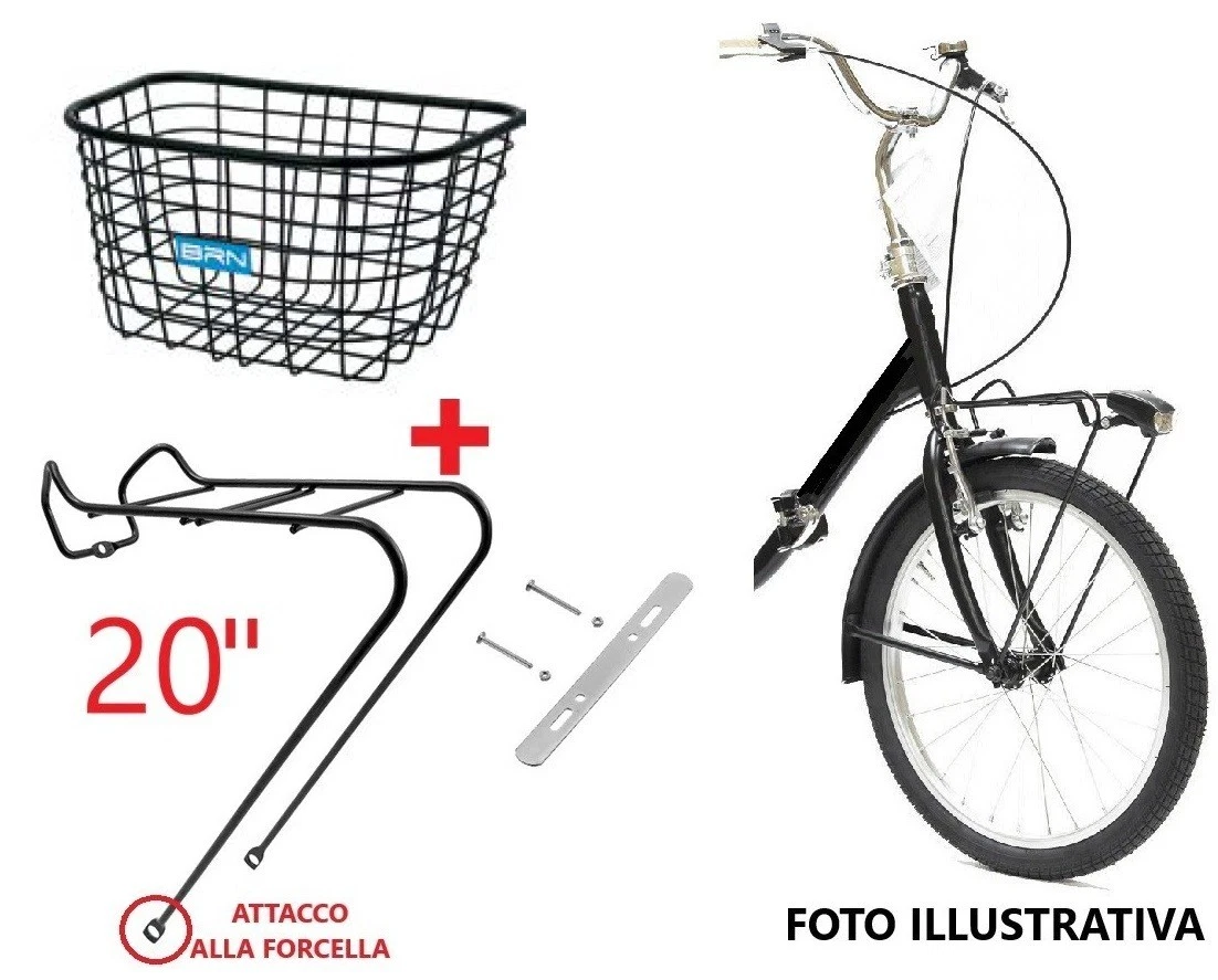 Cestino per bici multifunzione comoda accessorio per cesti in ferro