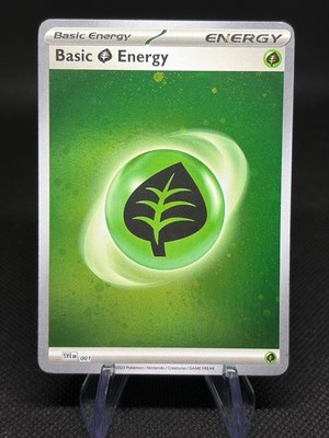 RARE: Pokémon TCG Basic Grass Energy (HD CIRCLES & SWIRL) 001 Scarlet Violet 151
