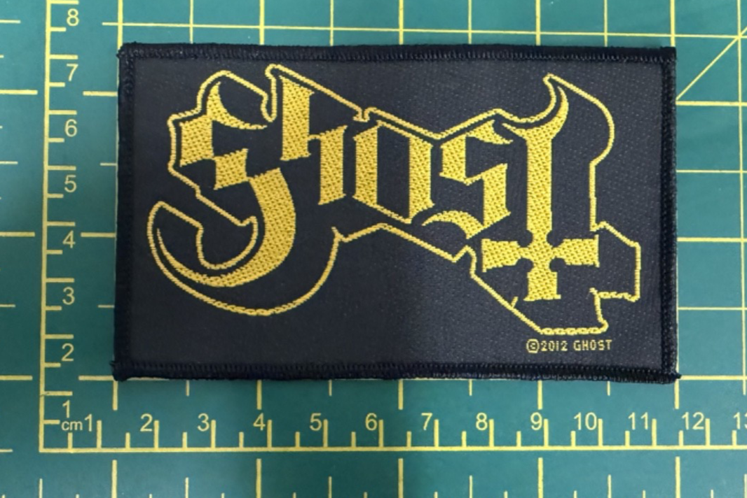 Ghost Standard Logo Sew On Woven Patch Officially Licensed Patch