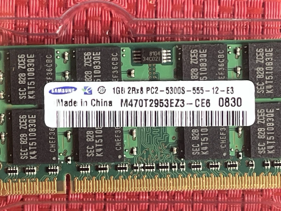 Samsung M470T2953EZ3-CE6 1GB DDR2 PC2-5300S-555 Laptop Sodimm RAM Memory Q=2  - Image 2 of 3