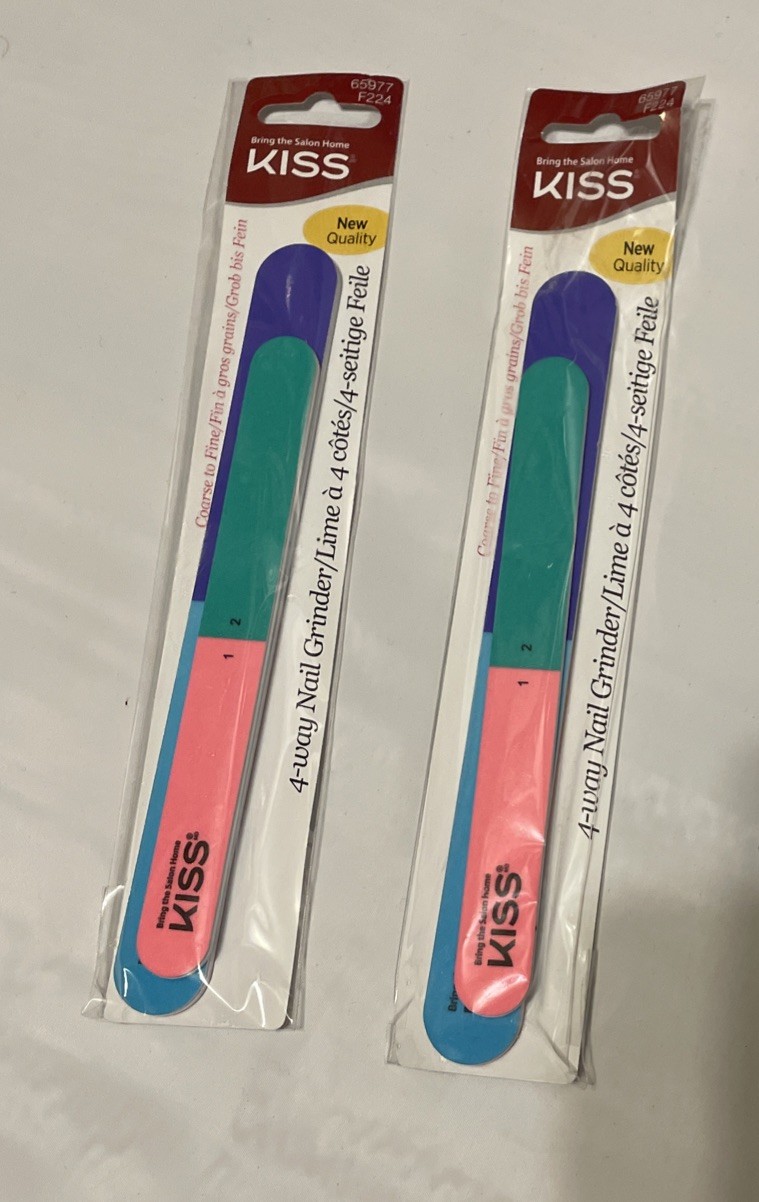 Pack Of 2 KISS 4 Way Nail Grinder F224