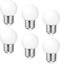 LED Night Light Bulb 3W E26 1W LED Light Bulbs Low Wattage Globe Small 3000k 6Pc