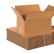 BOX USA Shipping Boxes Small 10"L x 8"W x 6"H, 10x8x6" 25-Pack , Kraft