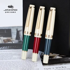 JinHao 82 Mini Resin Fountain Pen Extra Fine/0.38mm Fine/0.5mm Short Writing #Mo