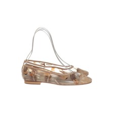 Pensato, Ballerinas, Größe: 36 1/2, Leder, Beige/Braun/Transparent, Damen #Wv5