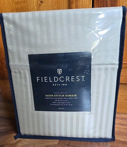 NEU FIELDCREST CALIFORNIA KING SIZE LAKEN SET 100 % LANGSTAPELIGE BAUMWOLLE 500 STÜCK