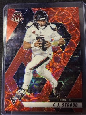 2025 Panini Mosaic - C.J.  Stroud NFL Texans # 71 Red Scope Mosaic