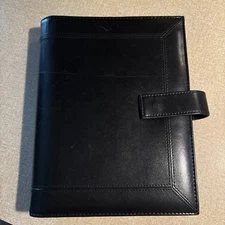 Day Timer Black Leather 7 Ring Binder
